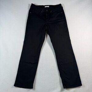 Levis Jeans Womens 10 Black Classic Straight Mid Rise Stretch